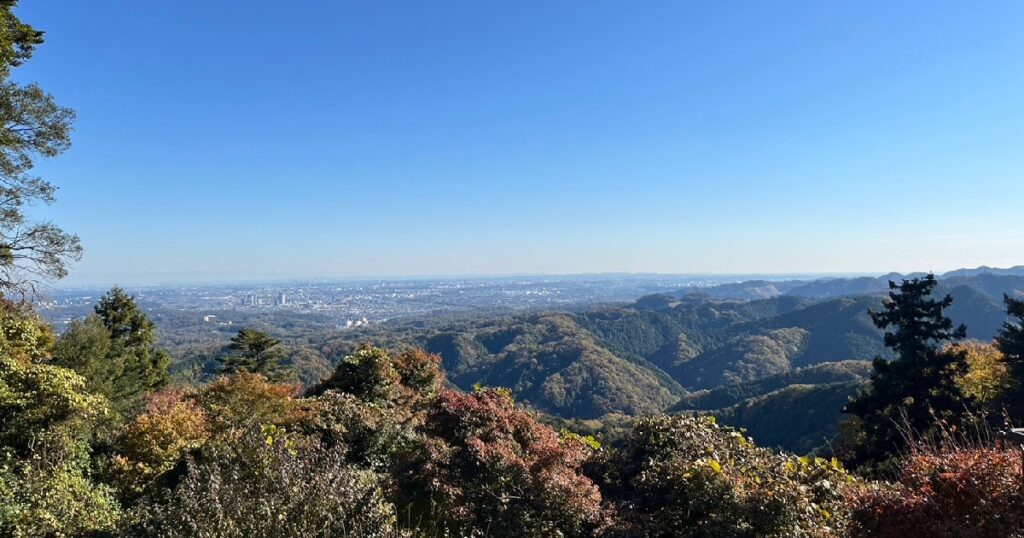 中腹からの景色