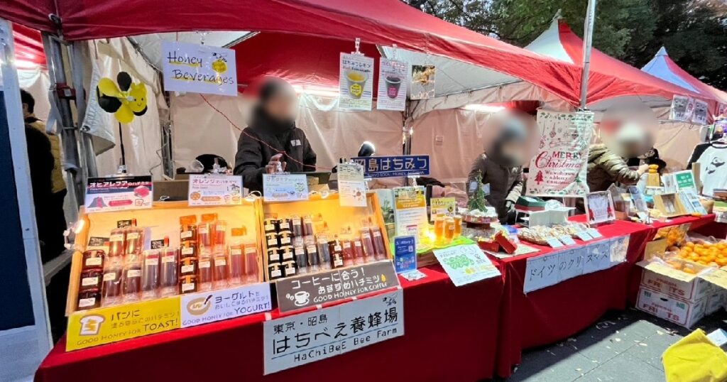 物品販売店の様子