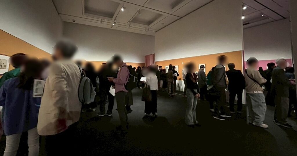 14時53分頃の会場の様子 かなり混雑している様子