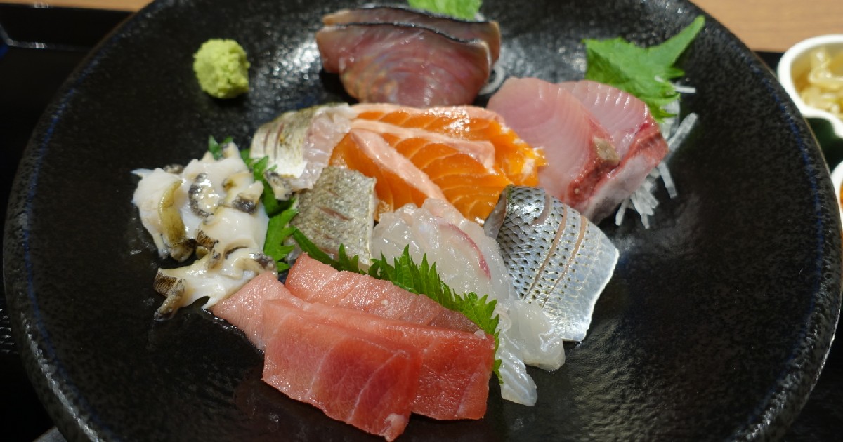特上刺身定食の刺身