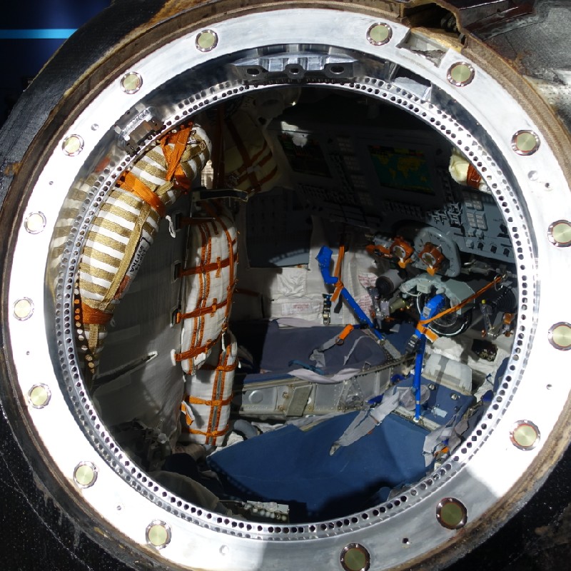 『ソユーズ宇宙船』の内部