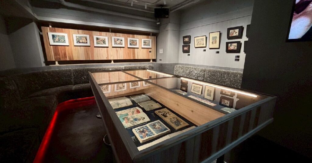 春画を展示されている第2会場のホストクラブ
