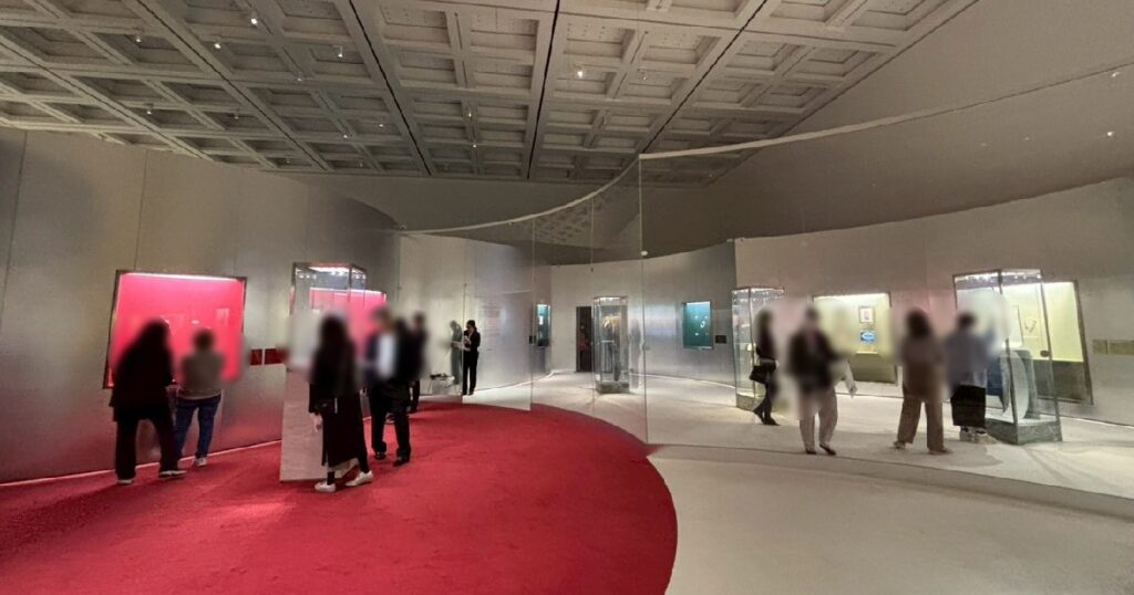 18時42分頃の会場の様子　空いていて快適