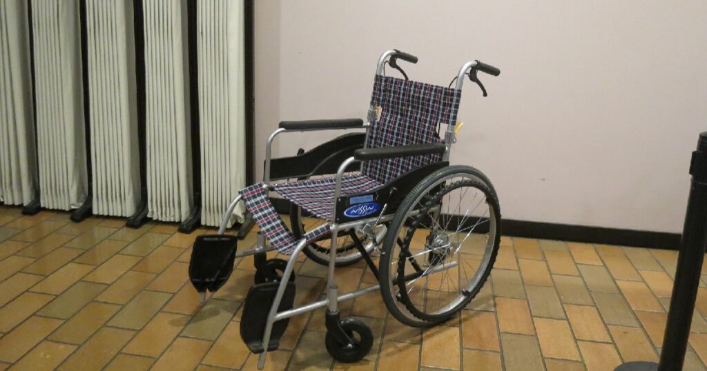 お借りした車いす
