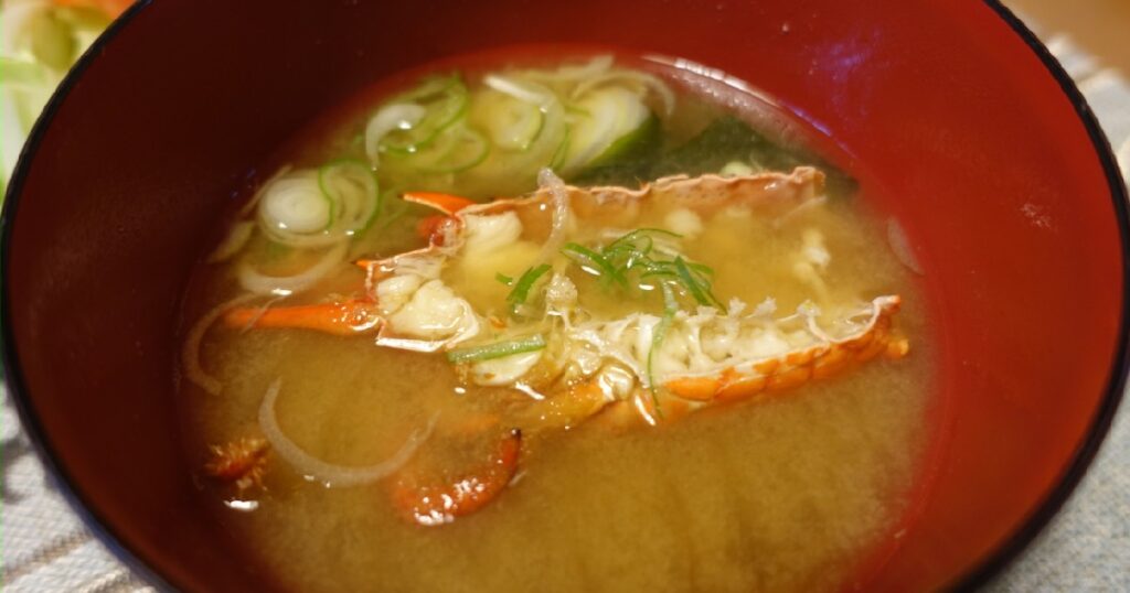 味噌汁界のNo.1！《伊勢海老のお味噌汁》