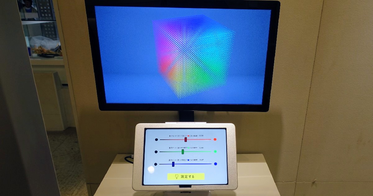 3つの量子ビットの組み合わせを模した装置