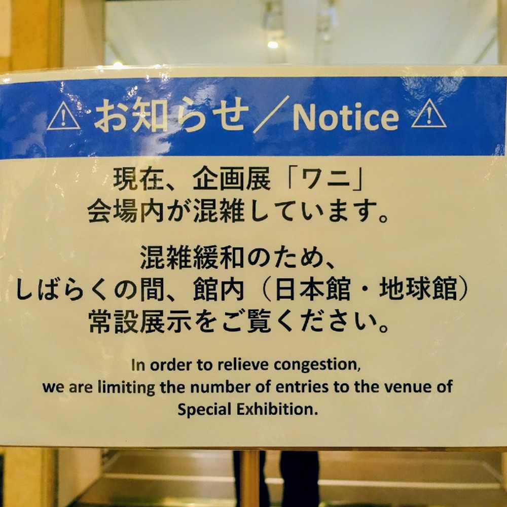 12月21日(日)15時45分　混雑の標識