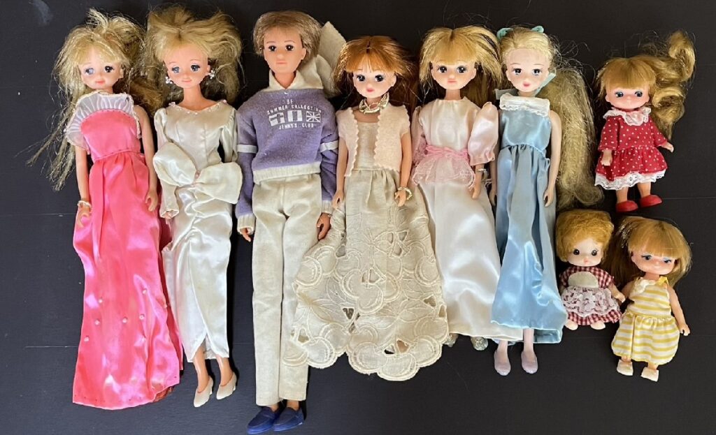 べた妻所有のリカちゃん達