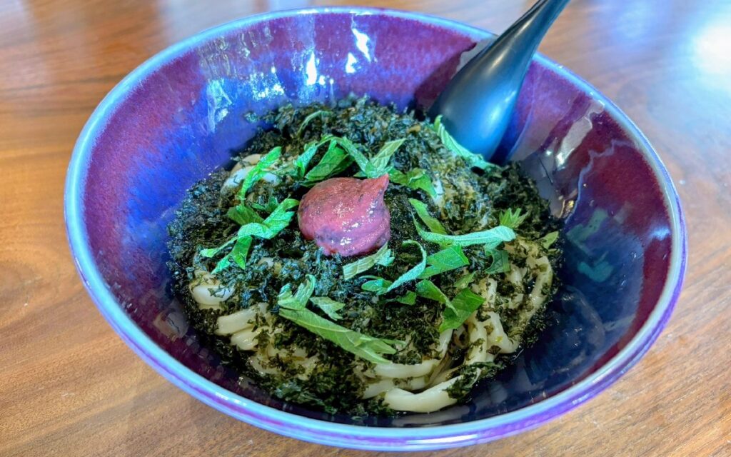 梅海苔うどん(冷)　1,200円