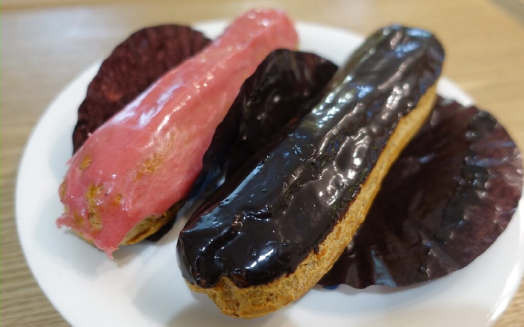 エクレールショコラとフランボワーズ