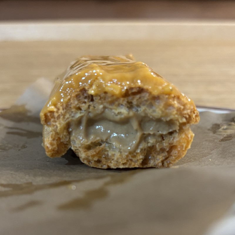 エクレールカフェキャラメルの断面