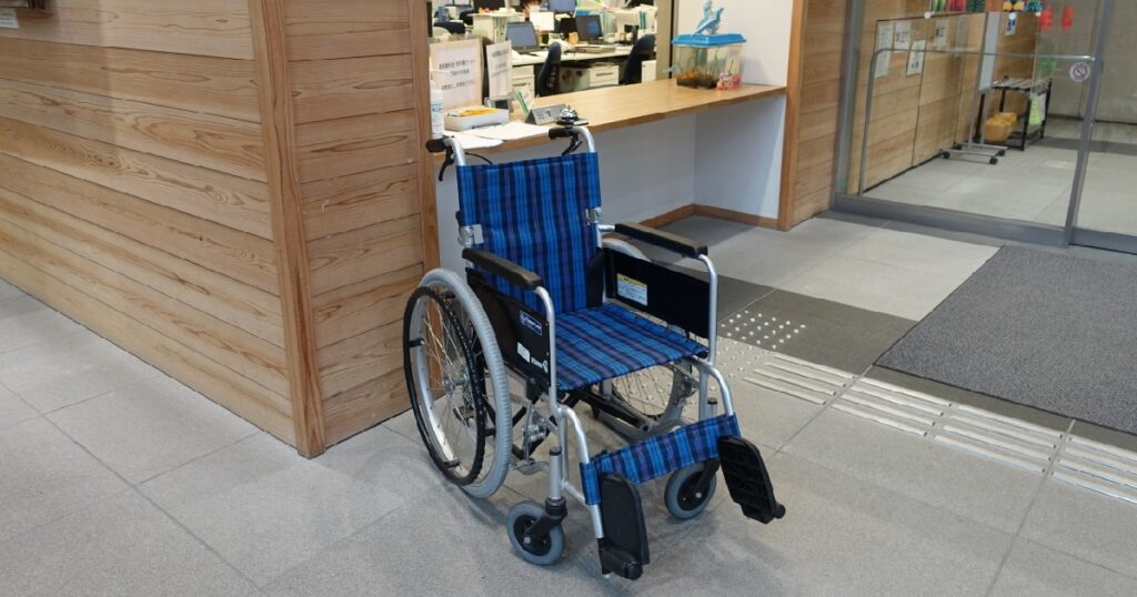 お借りした車いす