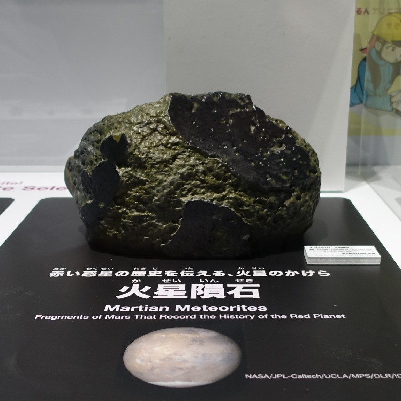 『火星隕石』
大阪・関西万博で展示された隕石の一部
