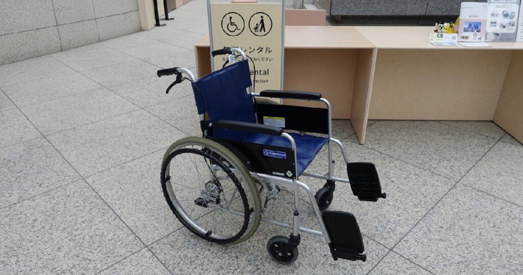 お借りした車いす