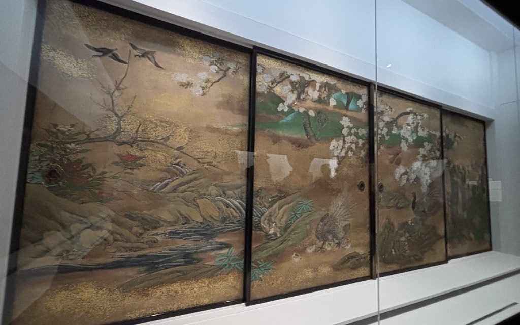 狩野宗眼重信 《No.29 春景花鳥図襖》個人蔵